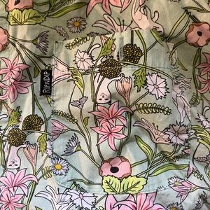 Like New Men's Ripndip Floral Print Lord Nermal Button Down Shirt - Small